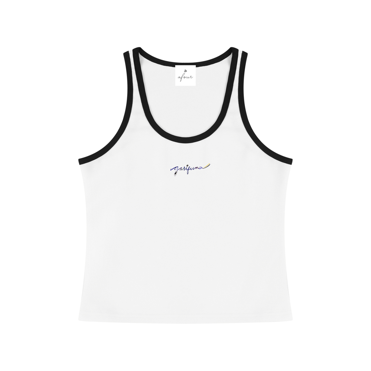 Women's Color Block Cropped Tank Top